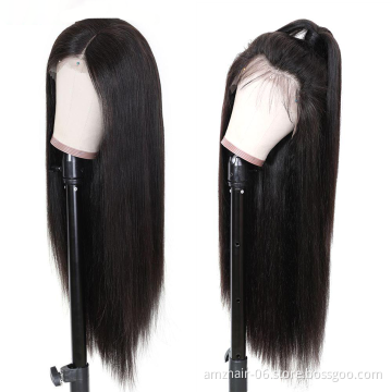 Malaysian Human Hair Lace Front Wigs Natural Cuticle Aligned 100%Density Straight Human Hair 13X4 Lace Frontal For Black Women